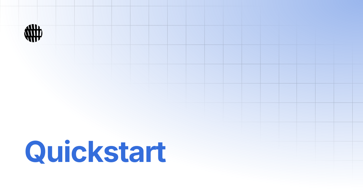 Quickstart | OPINION Docs
