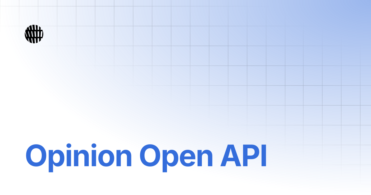 Opinion Open API | OPINION Docs